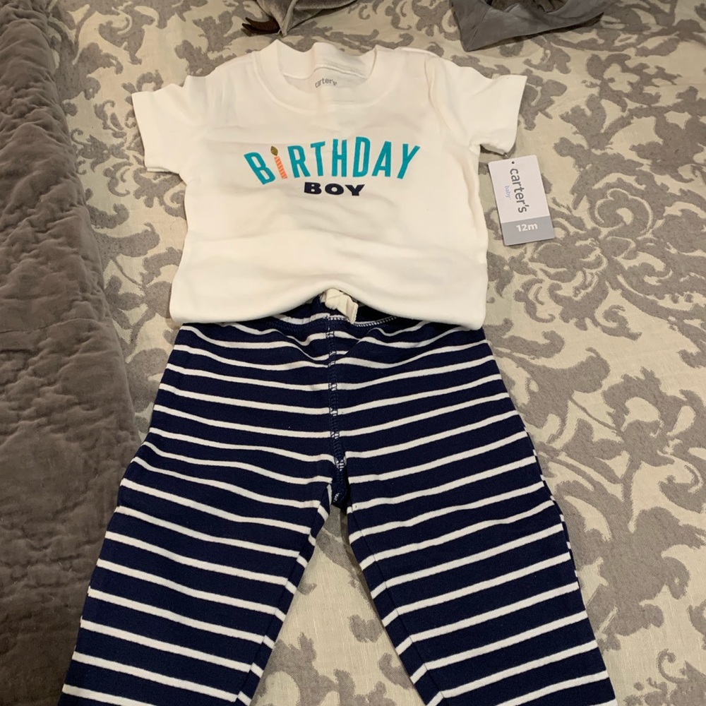 Carters birthday boy onesie outfit